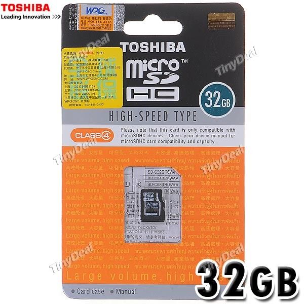 Cartão de Memória Toshiba 32GB