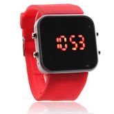 Relogio LED Watch Silicone - Vermelho