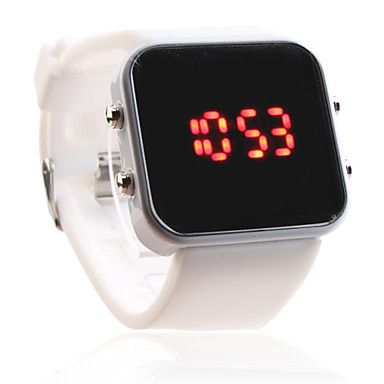 Relogio LED Watch Silicone - Branco